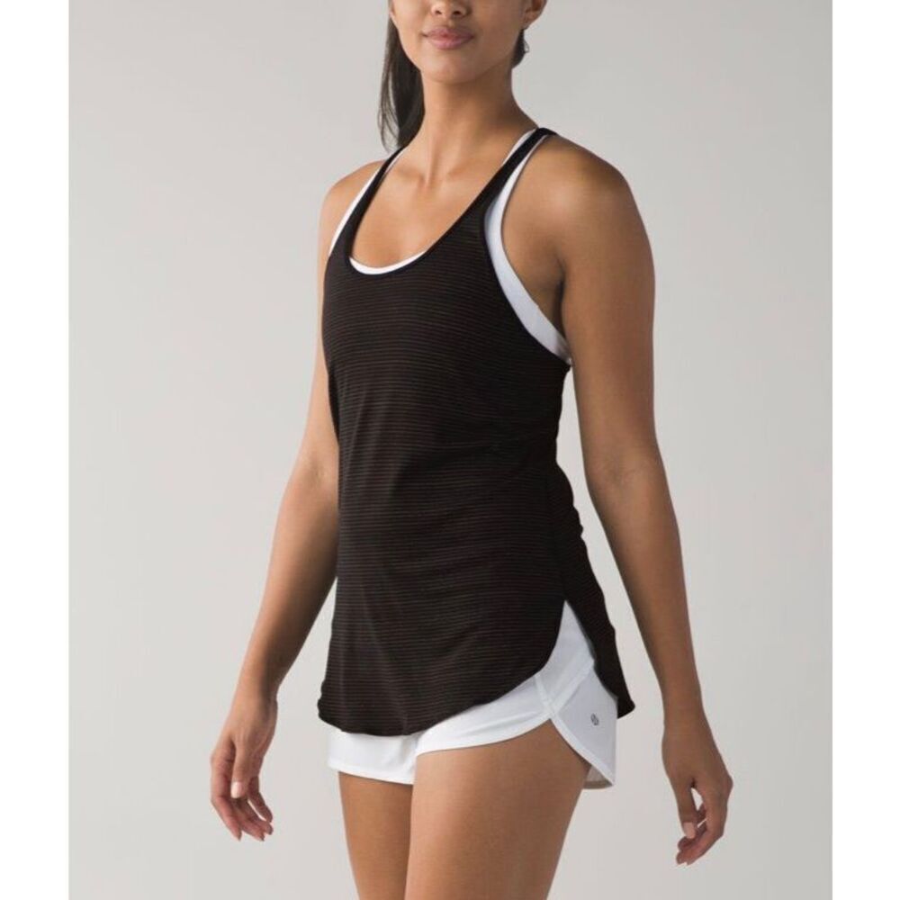 Lululemon Stripe Scallop Tank Top